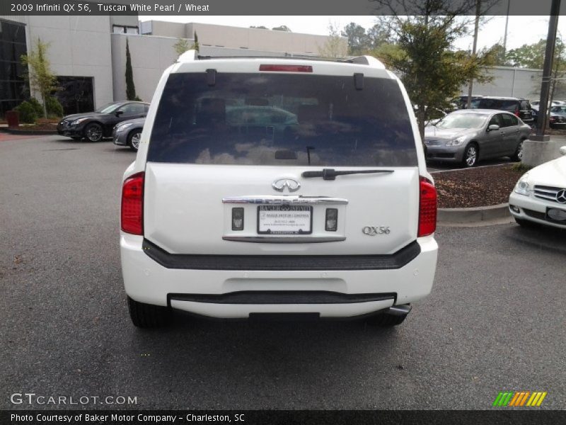 Tuscan White Pearl / Wheat 2009 Infiniti QX 56