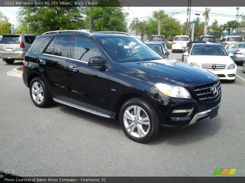 Black / Black 2012 Mercedes-Benz ML 350 4Matic