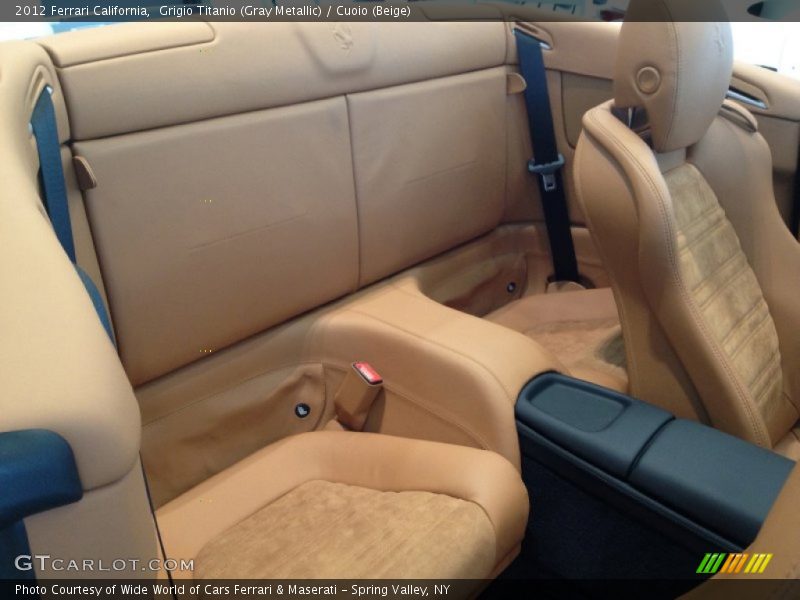 Rear Seat of 2012 California 