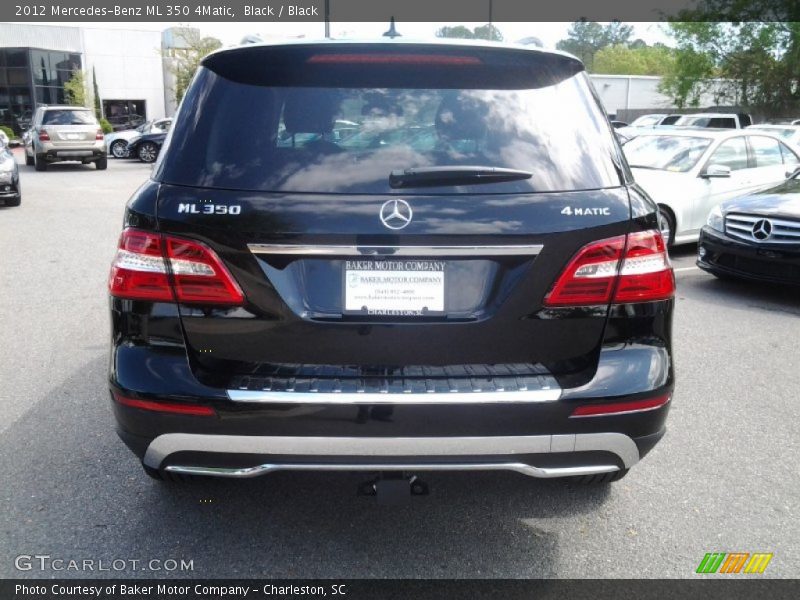 Black / Black 2012 Mercedes-Benz ML 350 4Matic