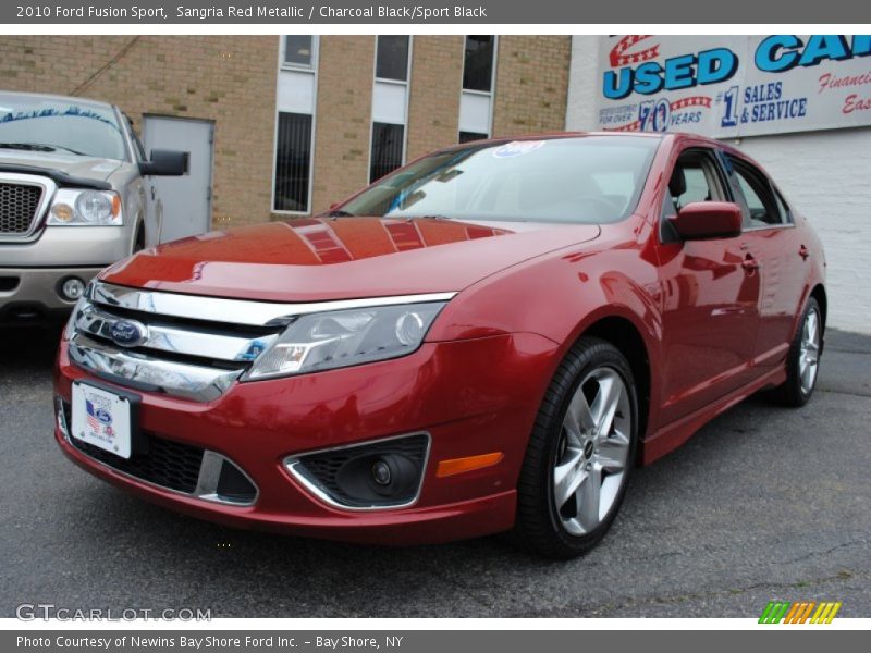 Sangria Red Metallic / Charcoal Black/Sport Black 2010 Ford Fusion Sport