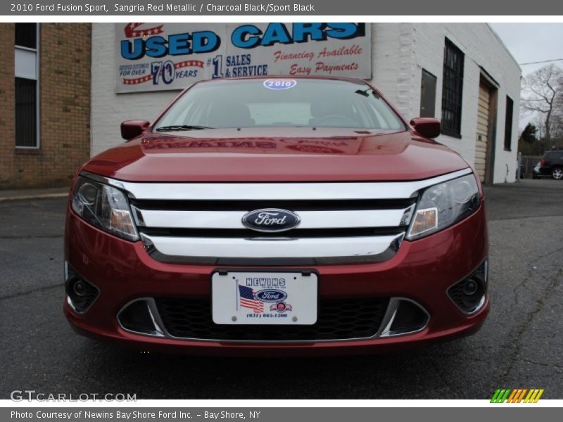 Sangria Red Metallic / Charcoal Black/Sport Black 2010 Ford Fusion Sport