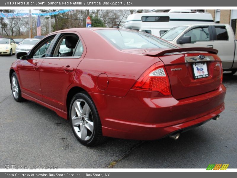 Sangria Red Metallic / Charcoal Black/Sport Black 2010 Ford Fusion Sport