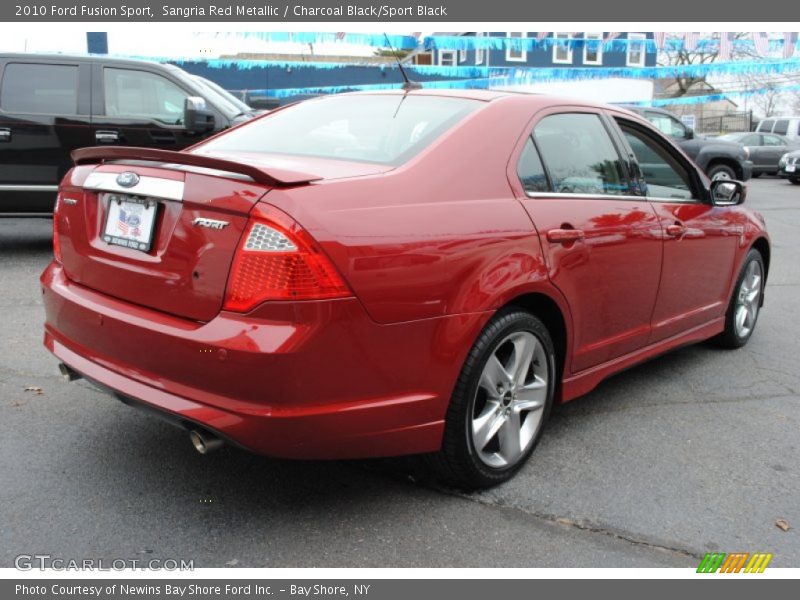 Sangria Red Metallic / Charcoal Black/Sport Black 2010 Ford Fusion Sport