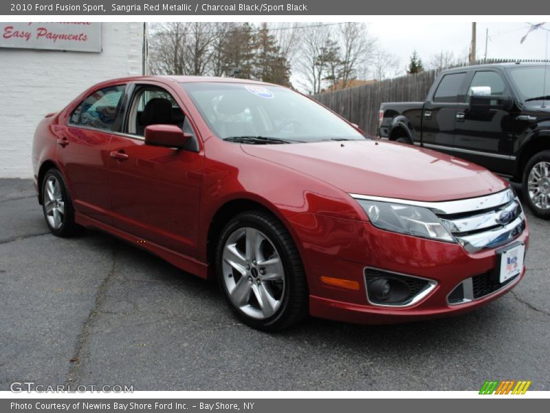 Sangria Red Metallic / Charcoal Black/Sport Black 2010 Ford Fusion Sport