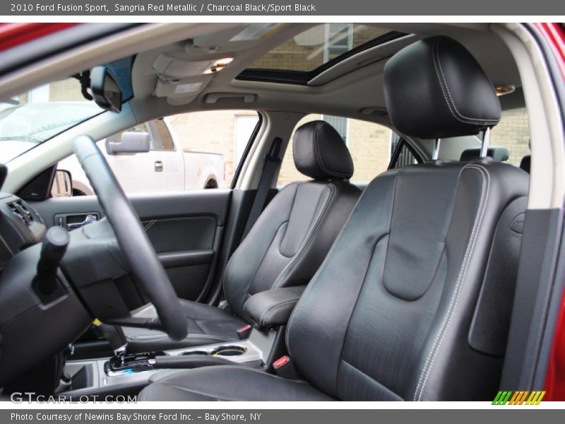 Sangria Red Metallic / Charcoal Black/Sport Black 2010 Ford Fusion Sport