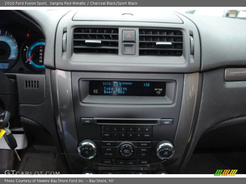 Sangria Red Metallic / Charcoal Black/Sport Black 2010 Ford Fusion Sport