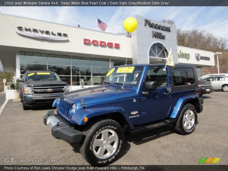 Deep Water Blue Pearl Coat / Dark Slate Gray/Medium Slate Gray 2009 Jeep Wrangler Sahara 4x4