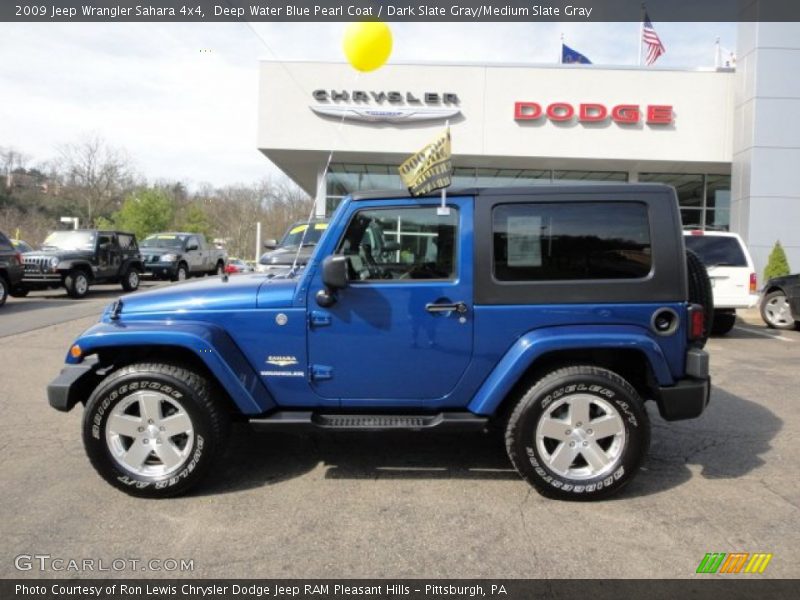 Deep Water Blue Pearl Coat / Dark Slate Gray/Medium Slate Gray 2009 Jeep Wrangler Sahara 4x4