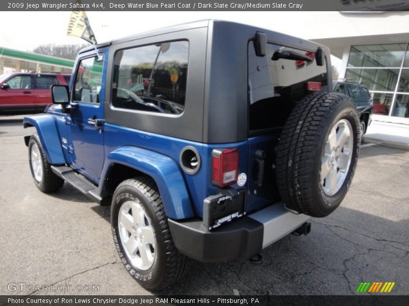 Deep Water Blue Pearl Coat / Dark Slate Gray/Medium Slate Gray 2009 Jeep Wrangler Sahara 4x4