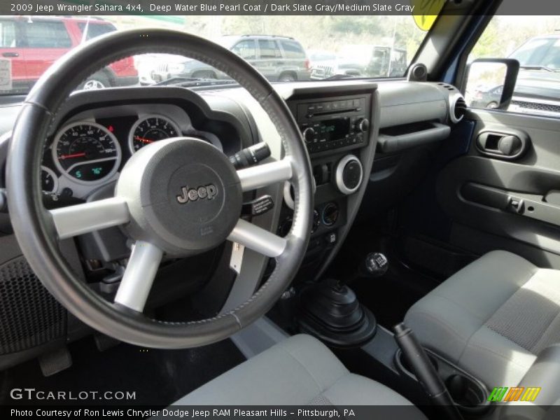 Deep Water Blue Pearl Coat / Dark Slate Gray/Medium Slate Gray 2009 Jeep Wrangler Sahara 4x4