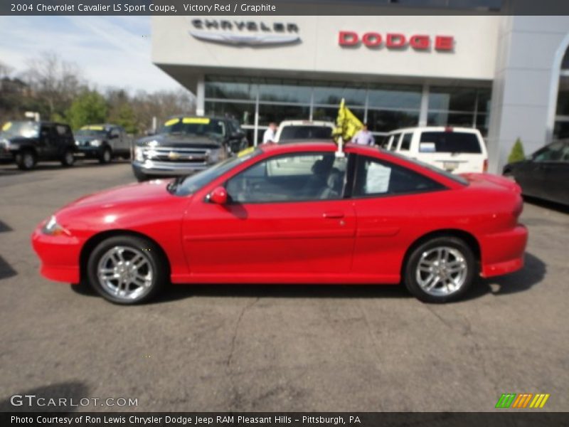 Victory Red / Graphite 2004 Chevrolet Cavalier LS Sport Coupe