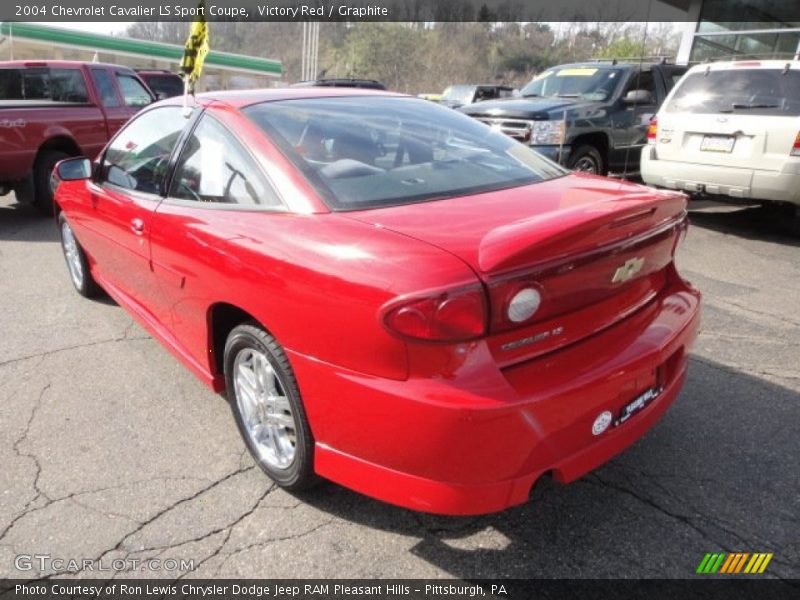 Victory Red / Graphite 2004 Chevrolet Cavalier LS Sport Coupe