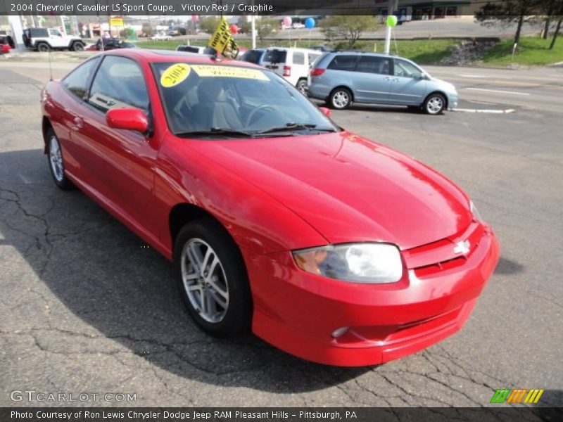 Victory Red / Graphite 2004 Chevrolet Cavalier LS Sport Coupe