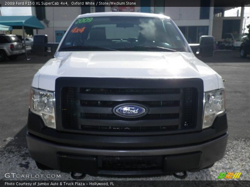 Oxford White / Stone/Medium Stone 2009 Ford F150 XL SuperCab 4x4