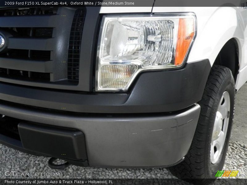 Oxford White / Stone/Medium Stone 2009 Ford F150 XL SuperCab 4x4