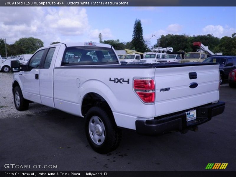 Oxford White / Stone/Medium Stone 2009 Ford F150 XL SuperCab 4x4