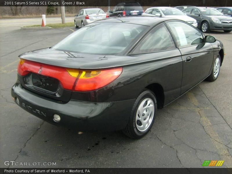 Green / Black 2001 Saturn S Series SC1 Coupe