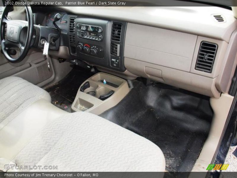 Patriot Blue Pearl / Dark Slate Gray 2002 Dodge Dakota Regular Cab