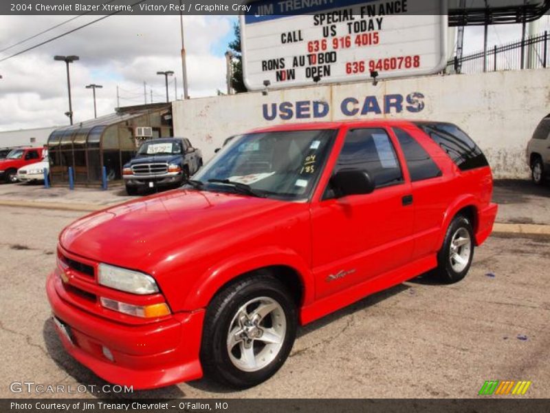 Victory Red / Graphite Gray 2004 Chevrolet Blazer Xtreme