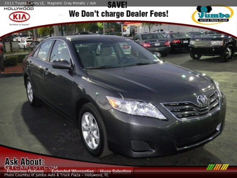 Magnetic Gray Metallic / Ash 2011 Toyota Camry LE