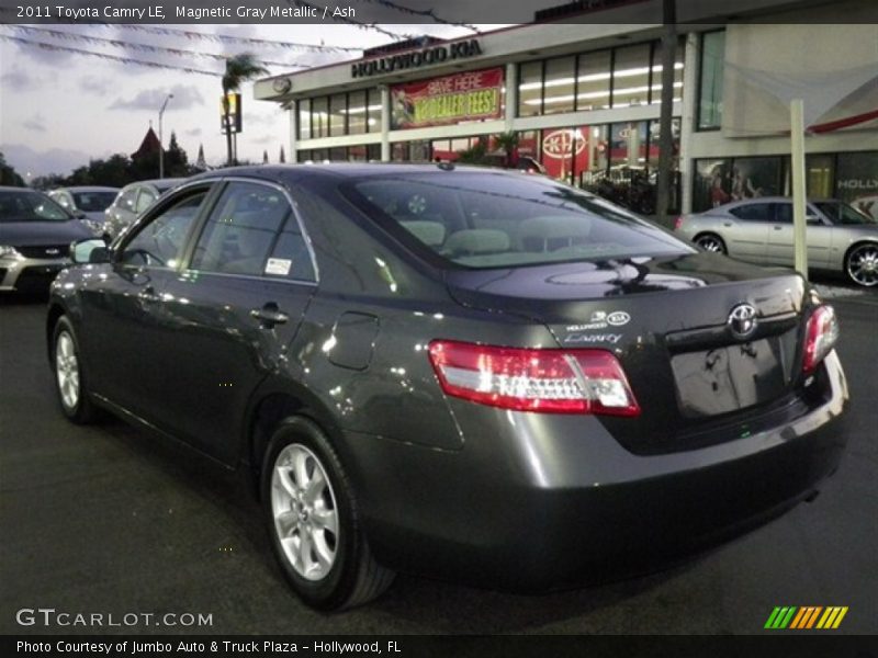 Magnetic Gray Metallic / Ash 2011 Toyota Camry LE