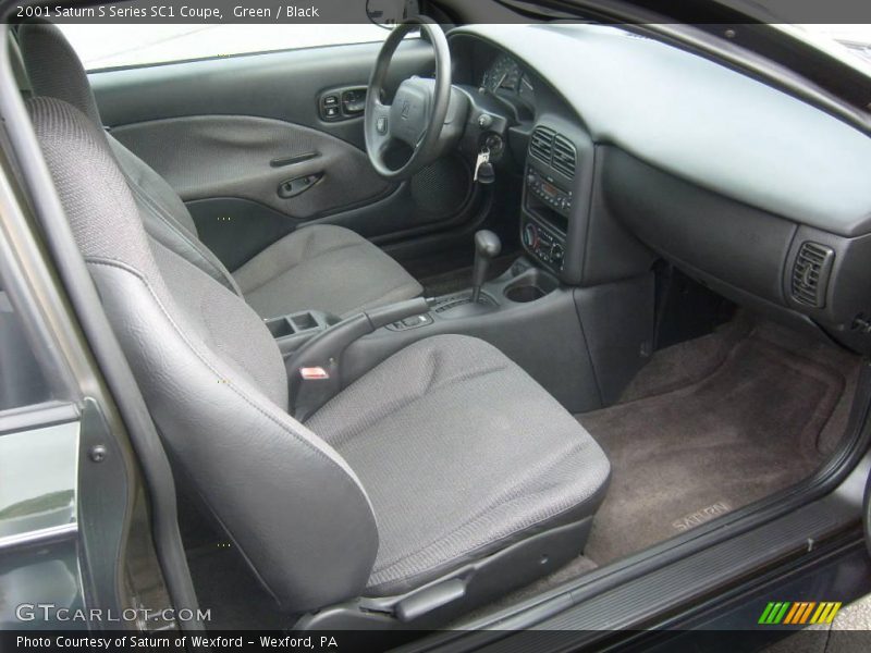 Green / Black 2001 Saturn S Series SC1 Coupe