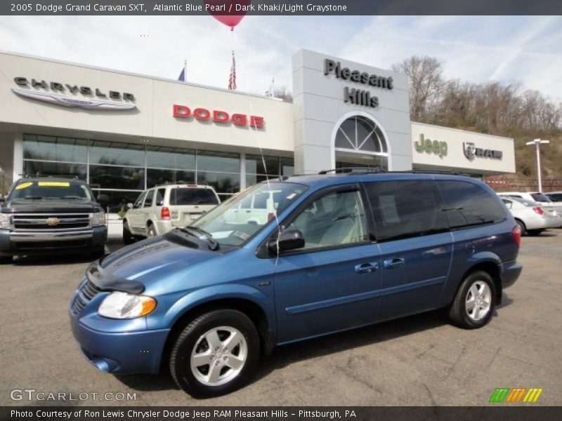 Atlantic Blue Pearl / Dark Khaki/Light Graystone 2005 Dodge Grand Caravan SXT