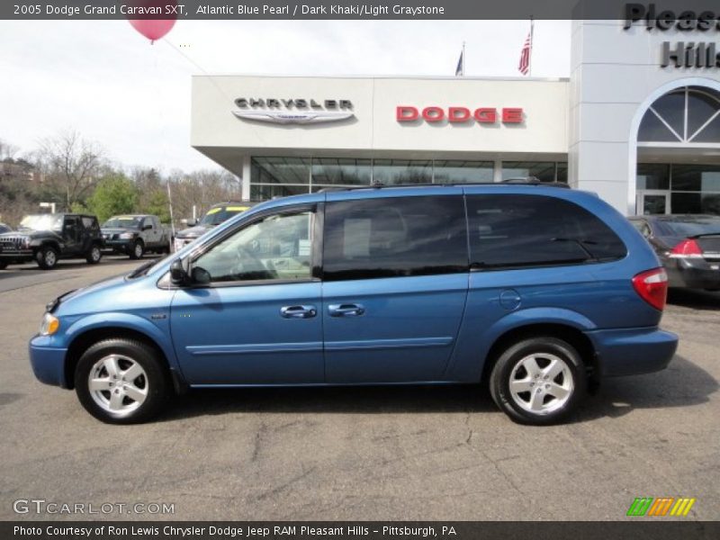 Atlantic Blue Pearl / Dark Khaki/Light Graystone 2005 Dodge Grand Caravan SXT