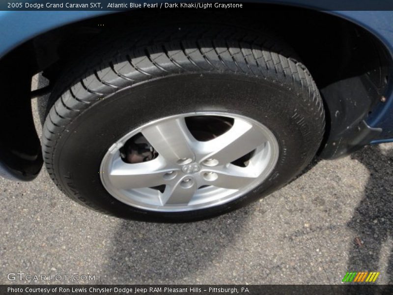 Atlantic Blue Pearl / Dark Khaki/Light Graystone 2005 Dodge Grand Caravan SXT