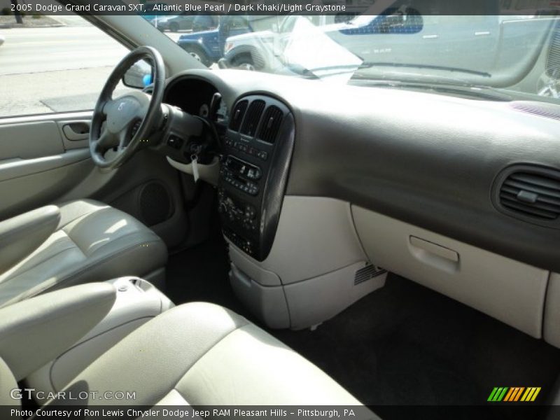 Atlantic Blue Pearl / Dark Khaki/Light Graystone 2005 Dodge Grand Caravan SXT