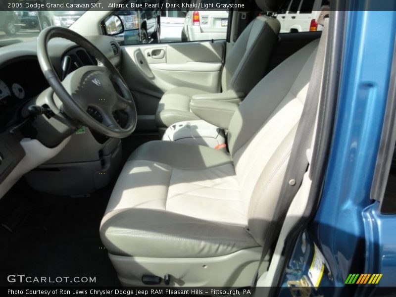 Atlantic Blue Pearl / Dark Khaki/Light Graystone 2005 Dodge Grand Caravan SXT