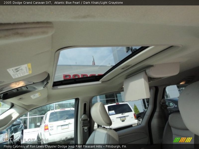 Atlantic Blue Pearl / Dark Khaki/Light Graystone 2005 Dodge Grand Caravan SXT