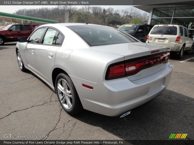 Bright Silver Metallic / Black 2012 Dodge Charger SXT AWD