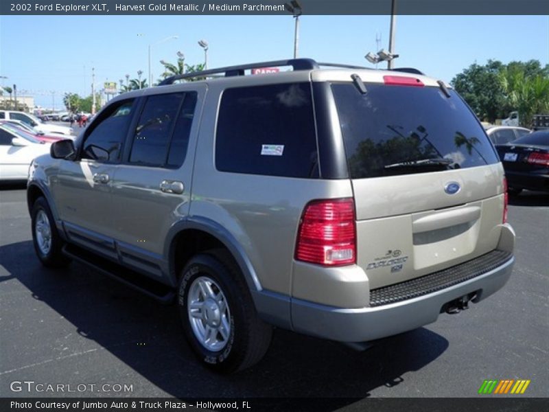 Harvest Gold Metallic / Medium Parchment 2002 Ford Explorer XLT
