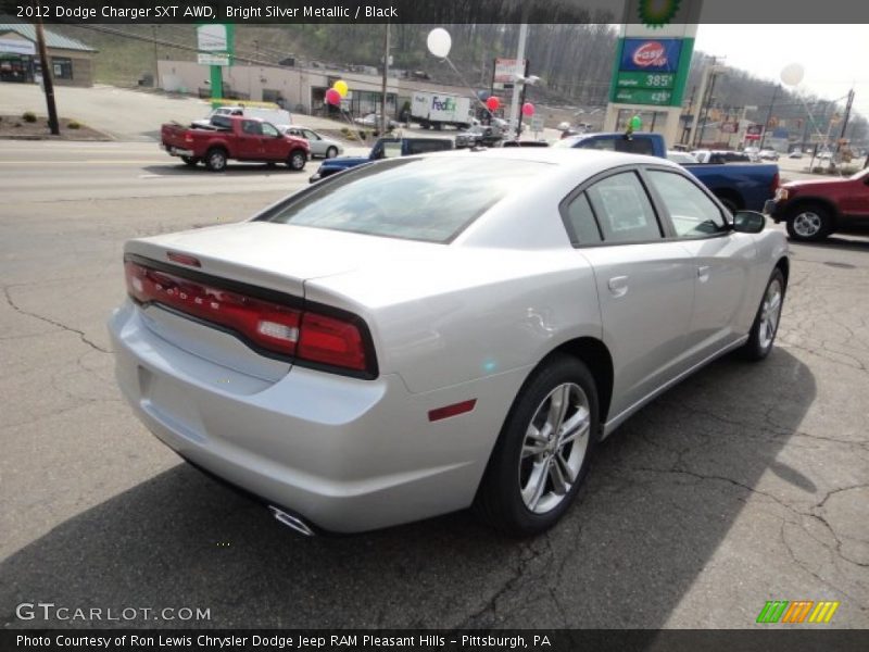 Bright Silver Metallic / Black 2012 Dodge Charger SXT AWD