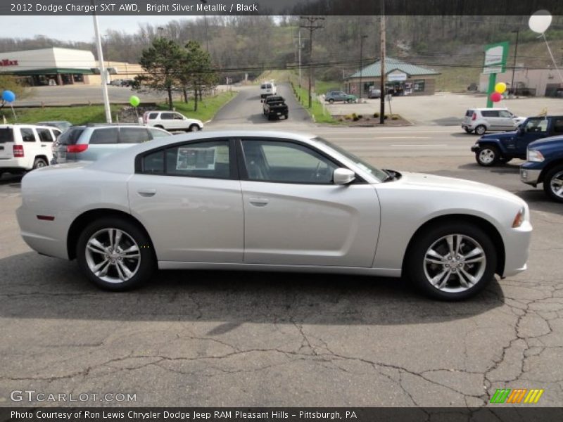 Bright Silver Metallic / Black 2012 Dodge Charger SXT AWD