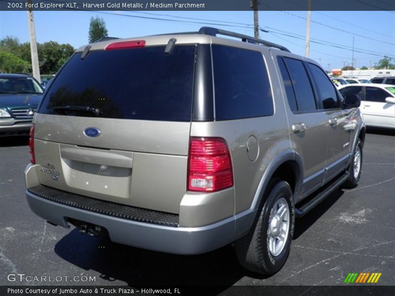 Harvest Gold Metallic / Medium Parchment 2002 Ford Explorer XLT