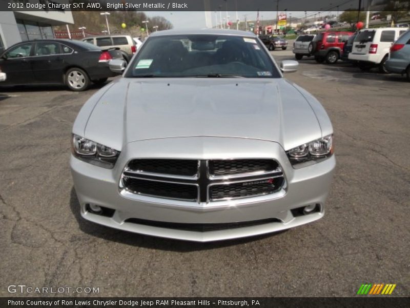 Bright Silver Metallic / Black 2012 Dodge Charger SXT AWD