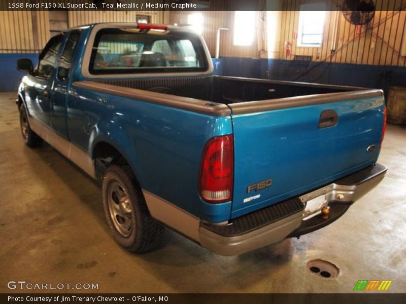 Teal Metallic / Medium Graphite 1998 Ford F150 XL SuperCab