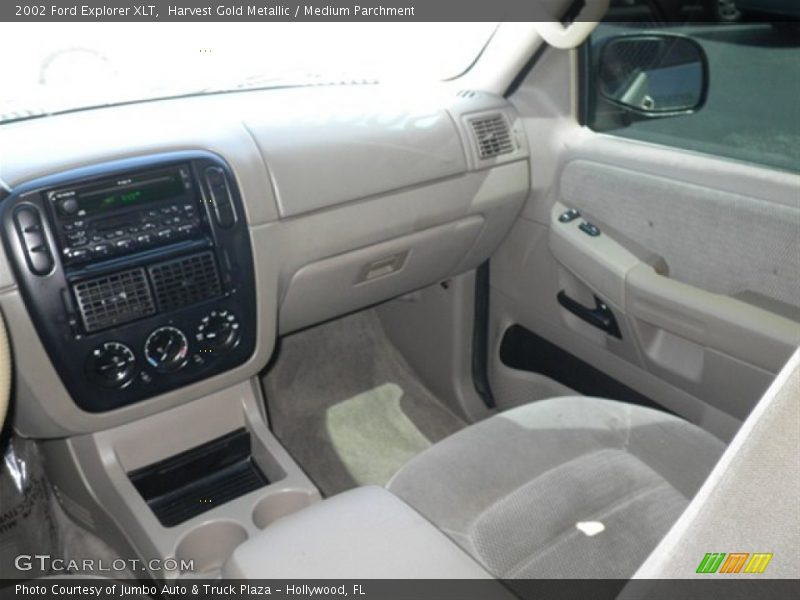 Harvest Gold Metallic / Medium Parchment 2002 Ford Explorer XLT