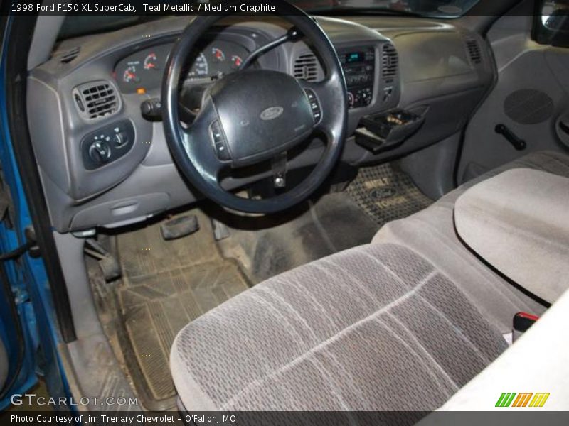 Teal Metallic / Medium Graphite 1998 Ford F150 XL SuperCab