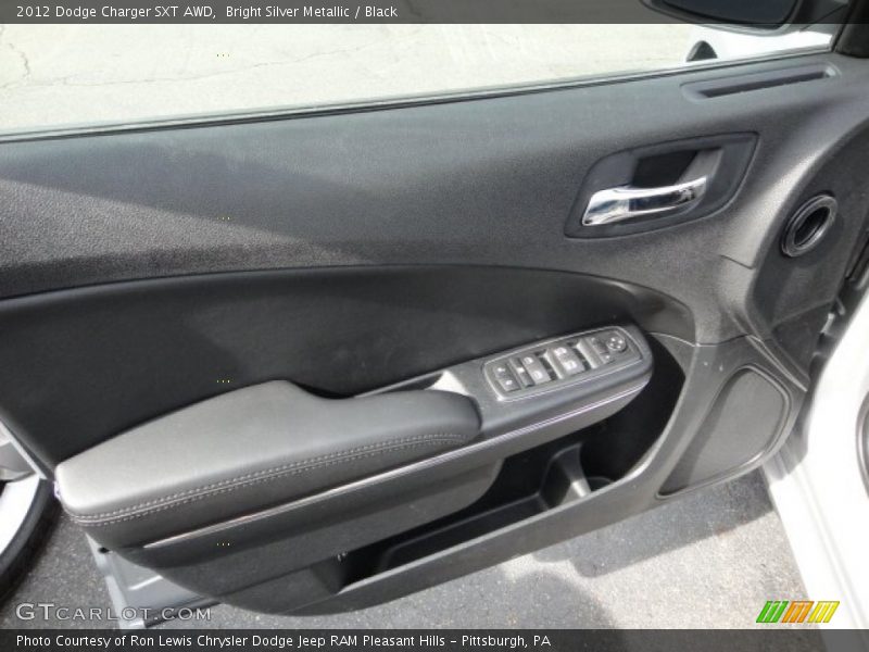 Bright Silver Metallic / Black 2012 Dodge Charger SXT AWD