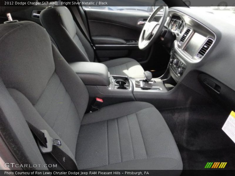 Bright Silver Metallic / Black 2012 Dodge Charger SXT AWD