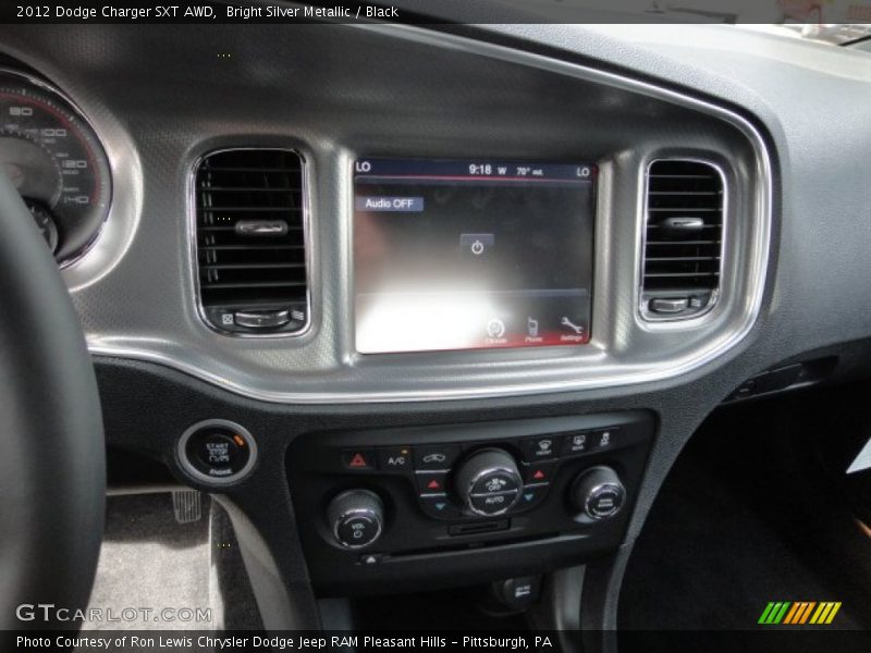 Bright Silver Metallic / Black 2012 Dodge Charger SXT AWD