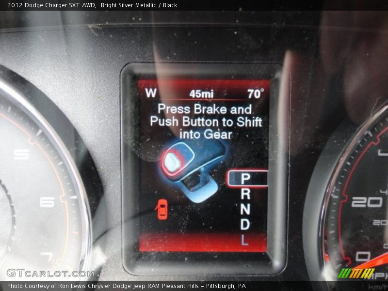Bright Silver Metallic / Black 2012 Dodge Charger SXT AWD