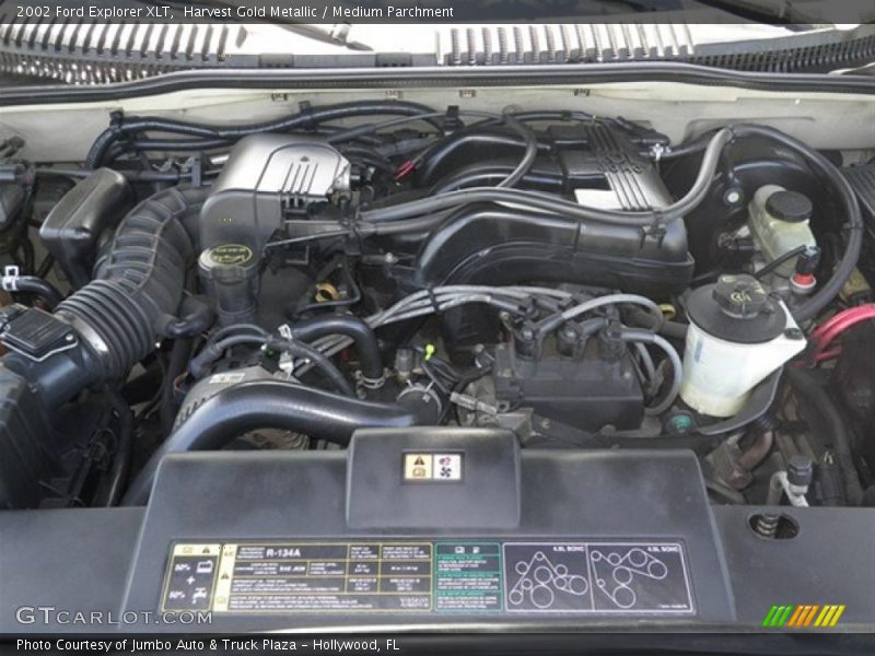 Harvest Gold Metallic / Medium Parchment 2002 Ford Explorer XLT