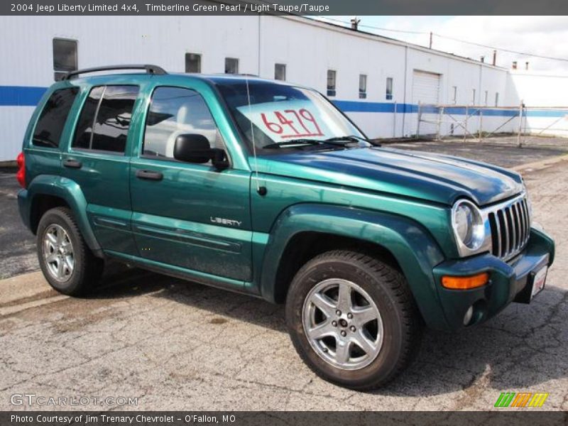 Timberline Green Pearl / Light Taupe/Taupe 2004 Jeep Liberty Limited 4x4