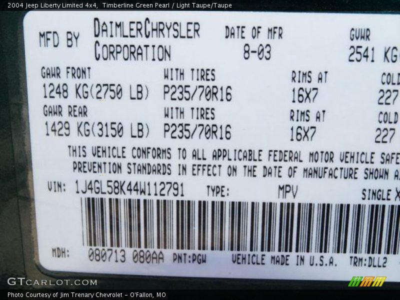 PGW - 2004 Jeep Liberty Limited 4x4