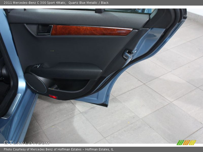 Quartz Blue Metallic / Black 2011 Mercedes-Benz C 300 Sport 4Matic
